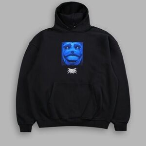 NWT Medium Darc Sport x Solo Leveling "Statue of God" Pierce Hoodie in Black